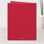 Noël vintage - Carte de vœux pliée (Dos)