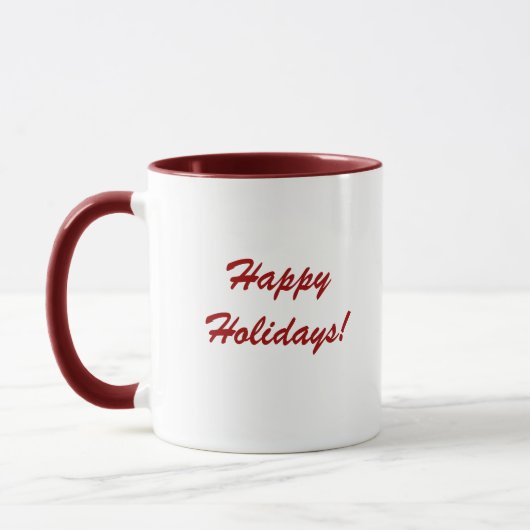 'Noël Vintage d'Amérique' Grosse Mug (Gauche)