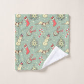 Noël vintage de style (Gant de toilette)