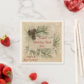 Noël vintage, Fête, Serviettes en papier personnal (En situation)