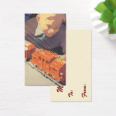 Noël Vintage, Garçon Jouant avec des Toys Trains (Bureau)