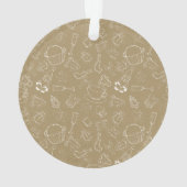 Noël vintage Gingerbread Man et père Noël (dos)