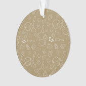 Noël vintage Gingerbread Man et père Noël (devant)