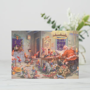 Noël vintage, invitation à l'atelier du Père Noël