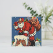 Noël Vintage, Invitation au Père Noël Rétro (Debout devant)