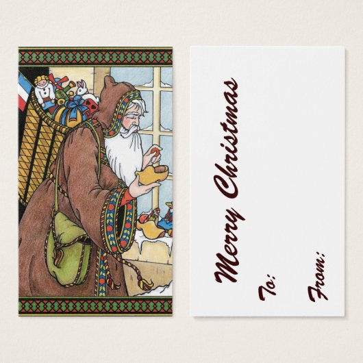 Noël Vintage, Jouets du Père Noël Chaussures (Devant & derrière)