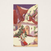 Noël vintage, Maison de famille dans la neige (Devant)