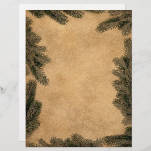 Noël Vintage - Papier à lettres (Devant / Derrière)