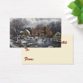 Noël Vintage, Patins d'hiver précoce sur l'étang (Bureau)