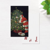 Noël vintage, Père Noël avec présents (Bureau)