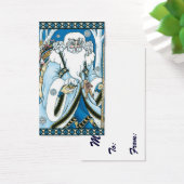 Noël Vintage, Père Noël Bleu avec Snowglobe (Bureau)