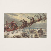Noël vintage, Père Noël victorien à Sleigh (Devant)