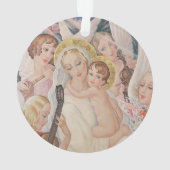 Noël Vintage, Vierge avec enfant (1935) (dos)