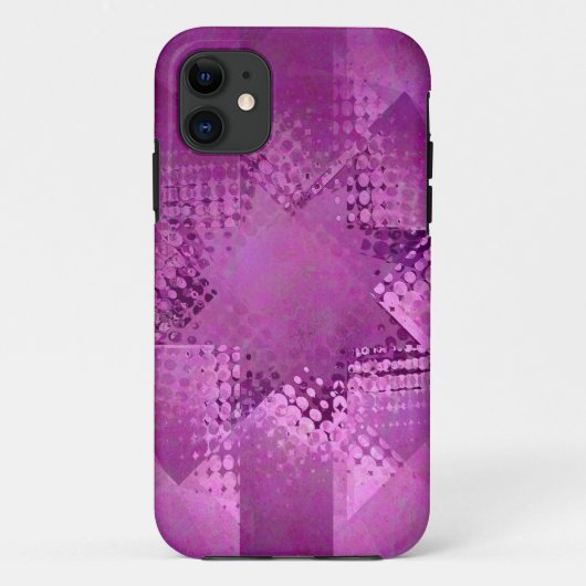 Noël violet demi-ton étoile iphone 5 coque (Dos)