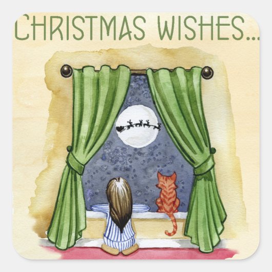 Noël voeux autocollants (Devant)