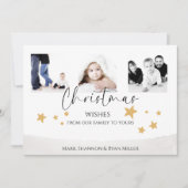 Noël Voeux Carte photo de famille (Devant)