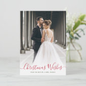 noël voeux vacances mariage faire-part (Debout devant)