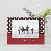 Noël Weaves Carte photo de vacances (Debout devant)