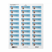 Noël Weimaraner Chien Retour Adresse Étiquettes (Feuille entière)