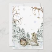 Noël Wild Une fête Invitation animale (Dos)