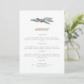 NOEL Winter Berry Christmas Holiday Menu Mariage (Debout devant)