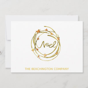 *~* NOEL Wreater Corporate Business Holiday Card