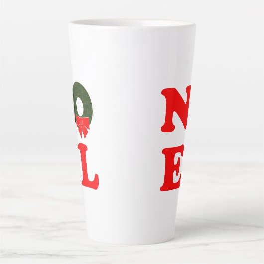 NOEL Wreath Latte Mug (Devant)