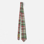 Noël XMAS Plaid Tartan Mens robe Cravate (Dos)
