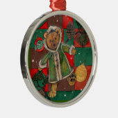 NoëlTeddy~ ornement d'arbre (Droite)