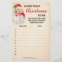 Noem dat kerstnummer Santa Game Kaart