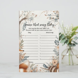 Noem dat liedje baby shower game