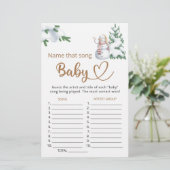 Noem dat liedje baby shower game (Staand voorkant)