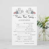 Noem dat nummer Snowman Baby shower (Staand voorkant)