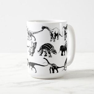 Noem die dinosaurus koffiemok