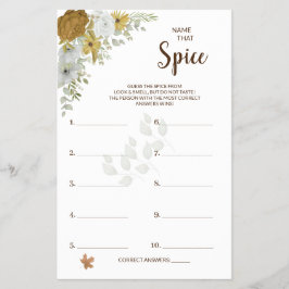 Noem die Specerij Boho Herfst BruidsShower Spelkaa Flyer