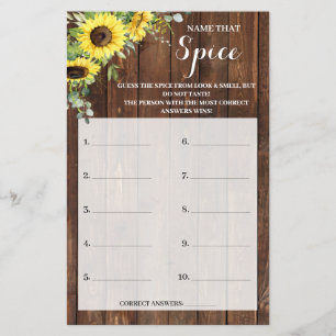 Noem die Specerij Zonnebloemen Bruidsmeisjes Bruil Flyer