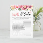 Noem die taart met Antwoorden spel Kaart (Staand voorkant)