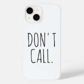 Noem geen geïnspireerde Introvert Sarcastic Dunn Case-Mate iPhone Case (Achterkant)