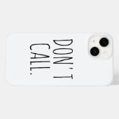 Noem geen geïnspireerde Introvert Sarcastic Dunn Case-Mate iPhone Case (Achterkant (horizontaal))