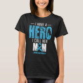 Noem haar moeder Lymphedema Awareness Supporter Ri T-shirt (Voorkant)