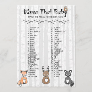 Noem het Baby-spel Kaart