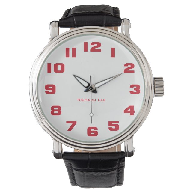 Noem het horloge van uw Man - Rood (Voorkant)