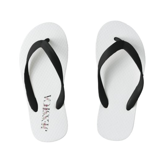 Noem Jessica. Kinder Teenslippers (Voetbed)