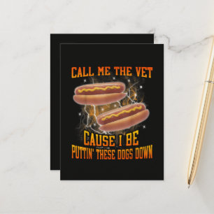 Noem Me De Dierenarts Omdat Ik Grappig Hard Heet H Aankondigingskaart