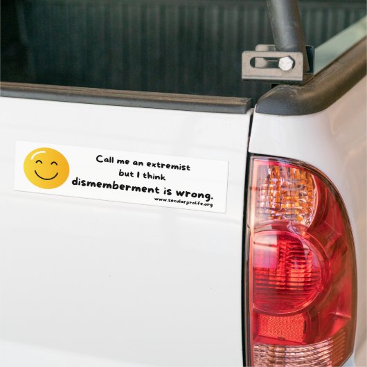 Noem me een extremist bumpersticker (Op Truck)