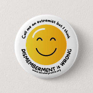 Noem me een extremist ronde button 5,7 cm