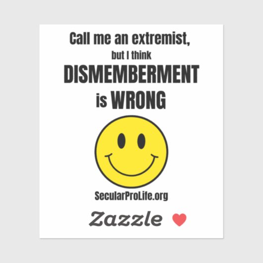 Noem me een extremist sticker (Vel)