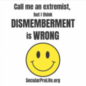 Noem me een extremist sticker (Voorkant)