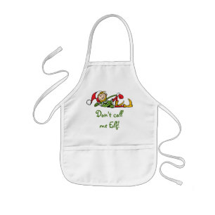 Noem me geen Elf Gift Apron voor kinderen Kinder Schort