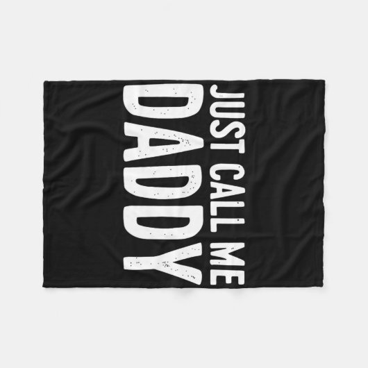 Noem me gewoon papa Shirt papa Mannen Vaderdag Fleece Deken (Voorkant (Horizontaal))